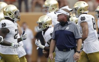 Brian Kelly is on the hunt for defensive coordinator candidates for Notre Dame.