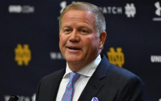 Brian Kelly introduced the new Irish staff at a press conference today.