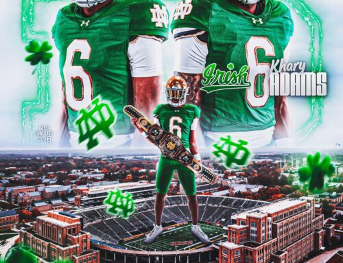 Top 100 2026 CB Khary Adams Commits to Notre Dame