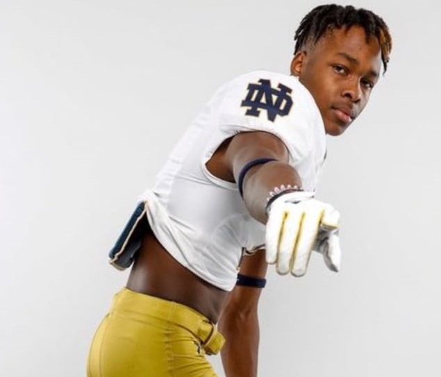 Four-star receiver Tobias Merriweather commits to Notre Dame